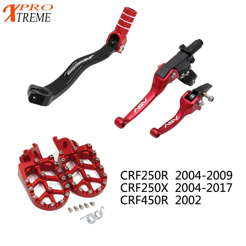 

Мотоциклетные колышки, рычаг переключения и рычаг тормоза для HONDA CRF250R 2004-2009 CRF250X 2004-2017 CRF450R 2002