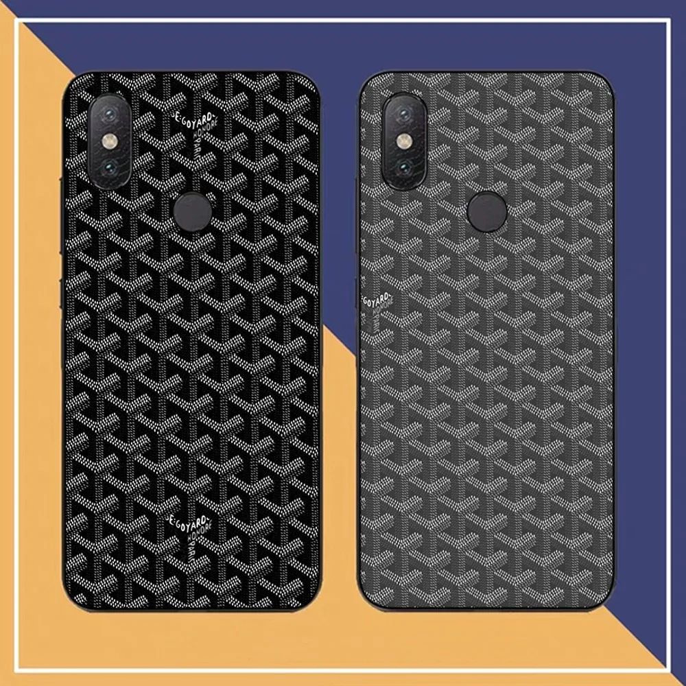 Fashion Luxury G-Goyards Phone Case For Redmi Note 4 X 5 A 6 7 8 T 9 9S 10 11 11S 11Epro Poco M3 Pro