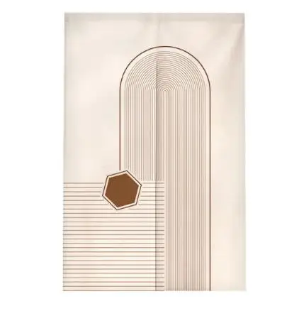 

Льняная занавеска Noren, 2 панели