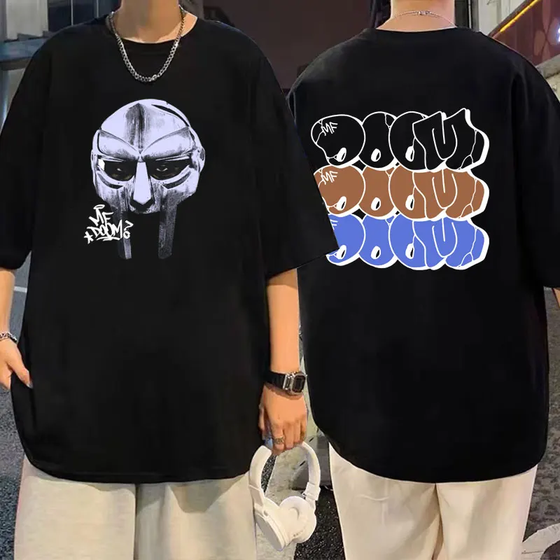 

Rapper Mf Doom Mask Madlib Madvillain Graphic Tshirt y2k Men Women Hip Hop Vintage Punk T Shirts Male Fashion Oversized T-shirts
