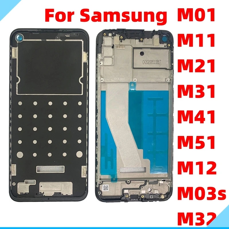 

Front Housing LCD Frame Bezel For Samsung M01 M11 M31 M51 M31S M32 M12 M03S Housing Middle Frame Chassis Replacement