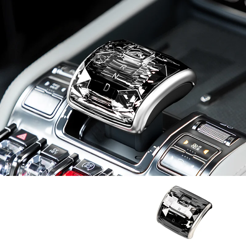 

Для Leopard 5, DENZA B5, кристаллическая панель рычага переключения передач, крышка головки переключения передач, центральная консоль, обновление интерьера, автомобильные аксессуары