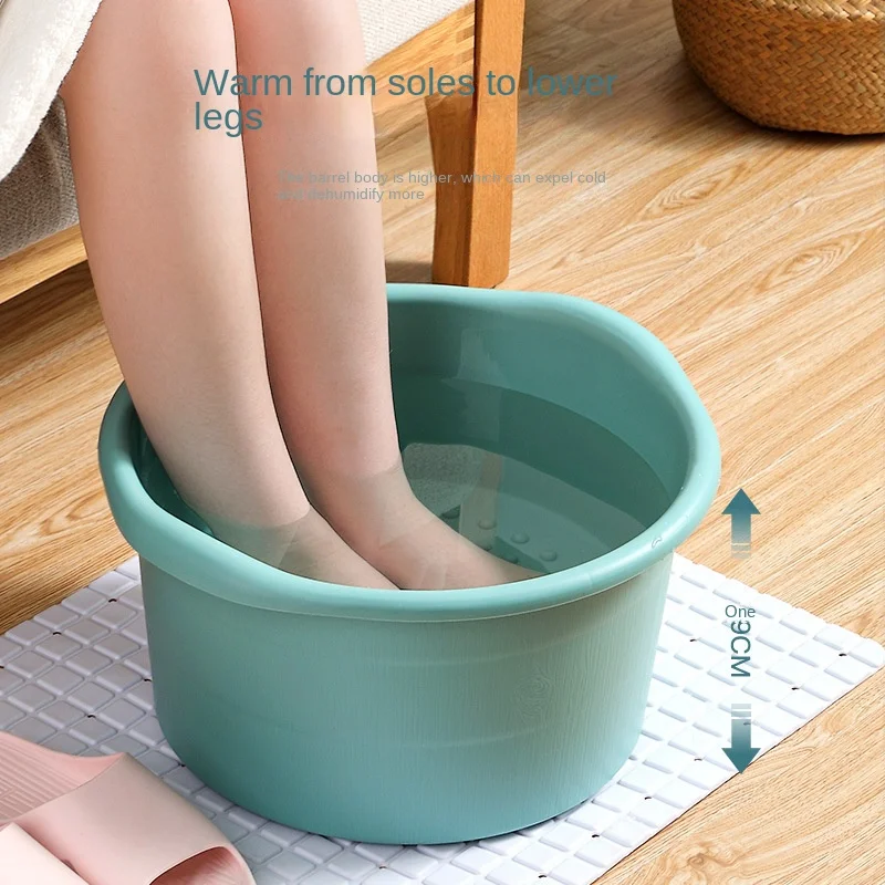 

Massage Foot Soaking Bucket Plastic Elderly Adult Leisure Household Foot Bath Bucket Heightening Thickening Foot Washing Basin