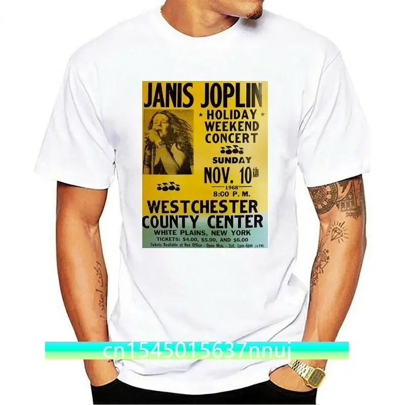 

Fashion 2018 Summer Janis Joplin Freedom Hall Full Tilt Boogie Band Concert Poster T-shirt S - 2XL Short Sleeve Crew Neck Fashio