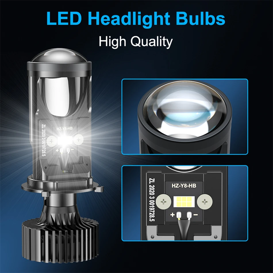 

H4 Mini Led projector lens llight for car led lens headlight Upgrade New type kits 6000k Hi/Lo Beam Bulbs motorcycle lamp
