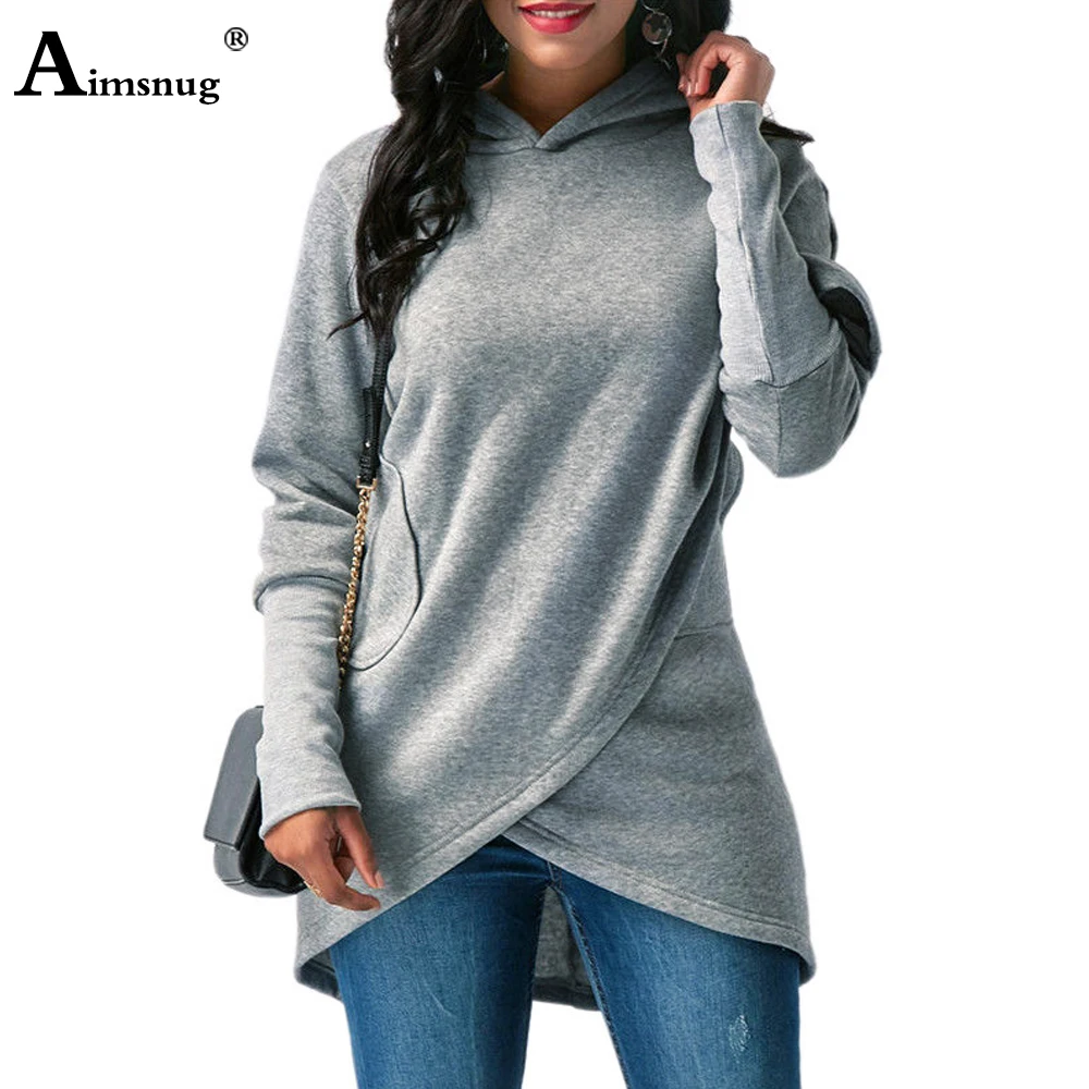 2022 European Style Fashion Sweatshirts Autumn Casual Shirts Long Sleeve Hooded Top Winter Irregular Pullovers Ladies Hoodies