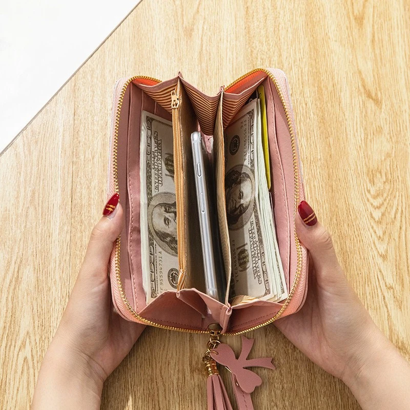 Wallets for Women Long Purse PU Leather Cellphone Bag Quality Card Holder Lady Wallet Coin Purses Money Bag Carteras Para Mujer