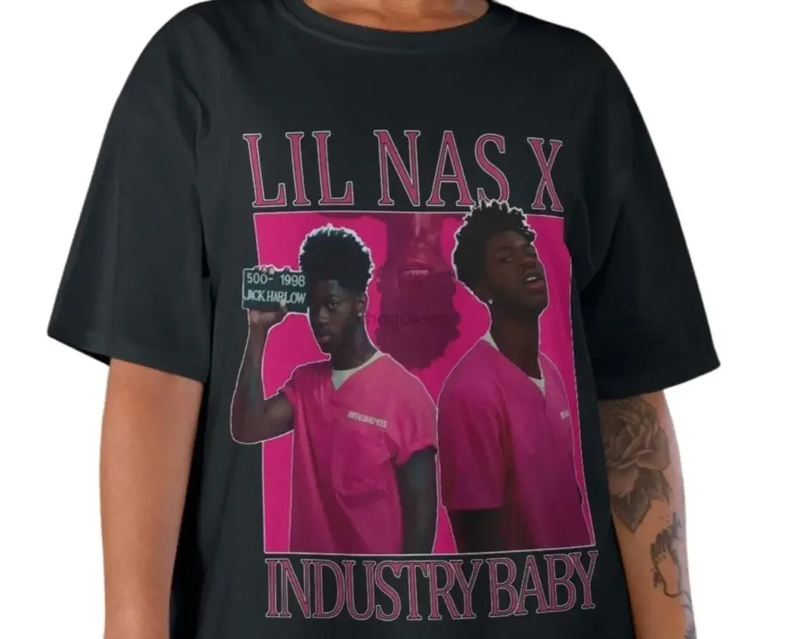 Lil Nas X Tshirt Rapper Tee Graphic Rap Merch Hiphop