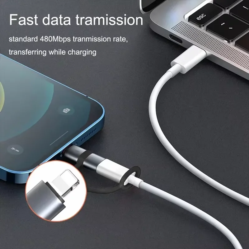 Фото PD30W USB-адаптер типа C к ios для iOS, конвертер «папа» на «мама» типа C для iPhone 14 13 12 11 Macbook, быстрый разъем №4