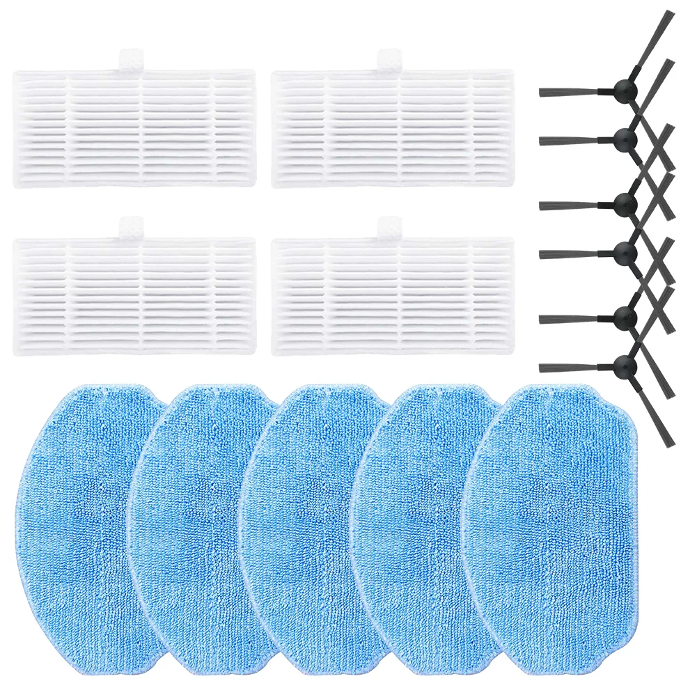 

Mop Cloths Filters Side Brushes Kit For Haier TL30U1 / Uoni S 2 Robot Vacuums Side Brush Filter Mop Cloth Rag Vacuum Clean Parts