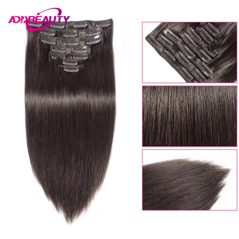 

Clip in Hair Extension Human Hair 7pcs Clips Hair Straight Brazilian Remy Human Hairpiece 70g 100g 120g Natural Hair Extensions