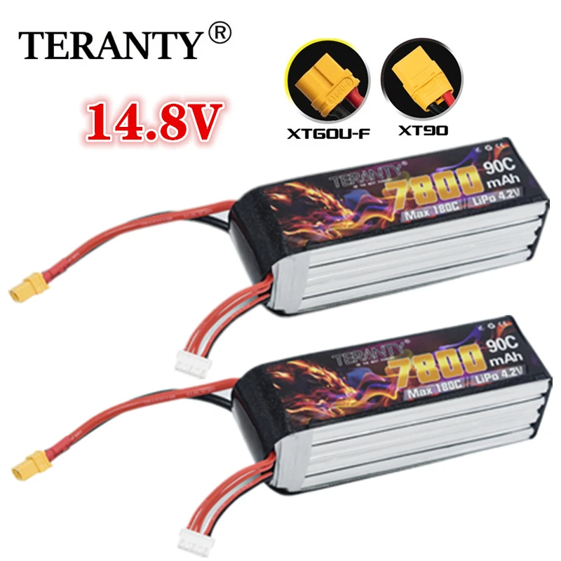 

TERANTY Улучшенная Φ 14,8 V 7800mAh 90C/180C Lipo батарея для UAV RC вертолета FPV автомобиля лодки самолета запчасти 14,8 V батарея