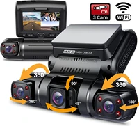 car dvr wifi 2k1080p1080p vehicle video recorder 3 cameras dash cam rear view parking monitor car camera night vision g sensor