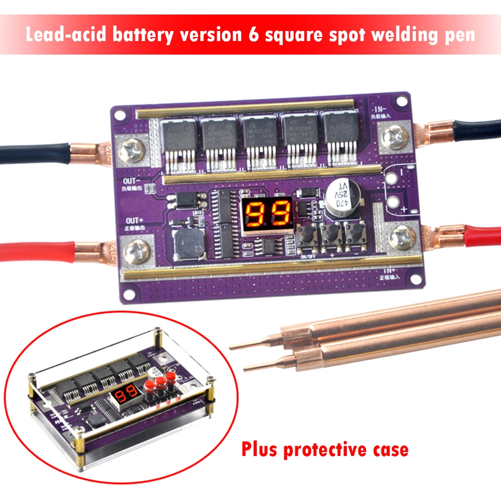 

Портативный мини-аппарат для точечной сварки «сделай сам», батарея 18650, 99 передач, цифровой дисплей, печатная плата, сварочное оборудование, ...