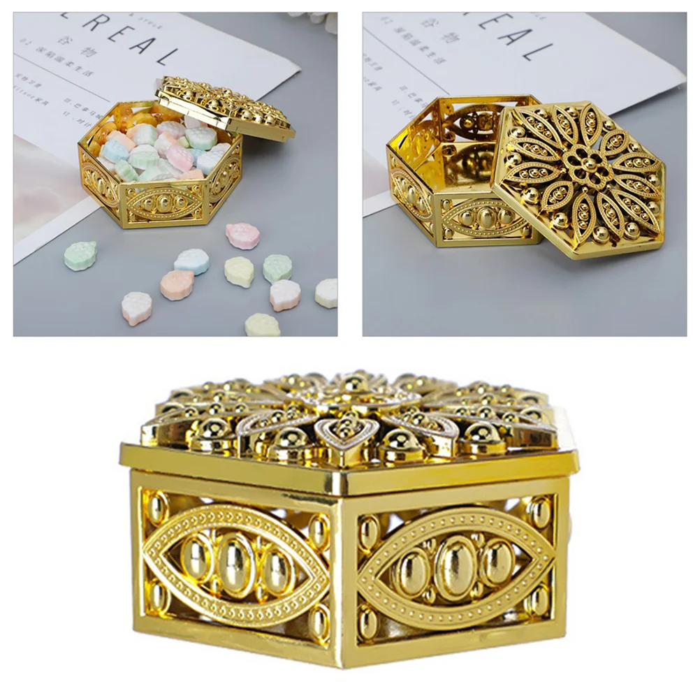 

Boxes Candy Wedding Box Gift Favorfavors Birthday Gold Party Storage Christmas Shower Treat Hexagonchocolate Bridal