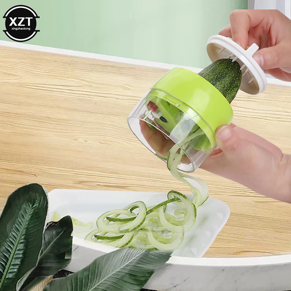 4 in 1 Handheld Spiralizer Vegetable Fruit Slicer Adjustable