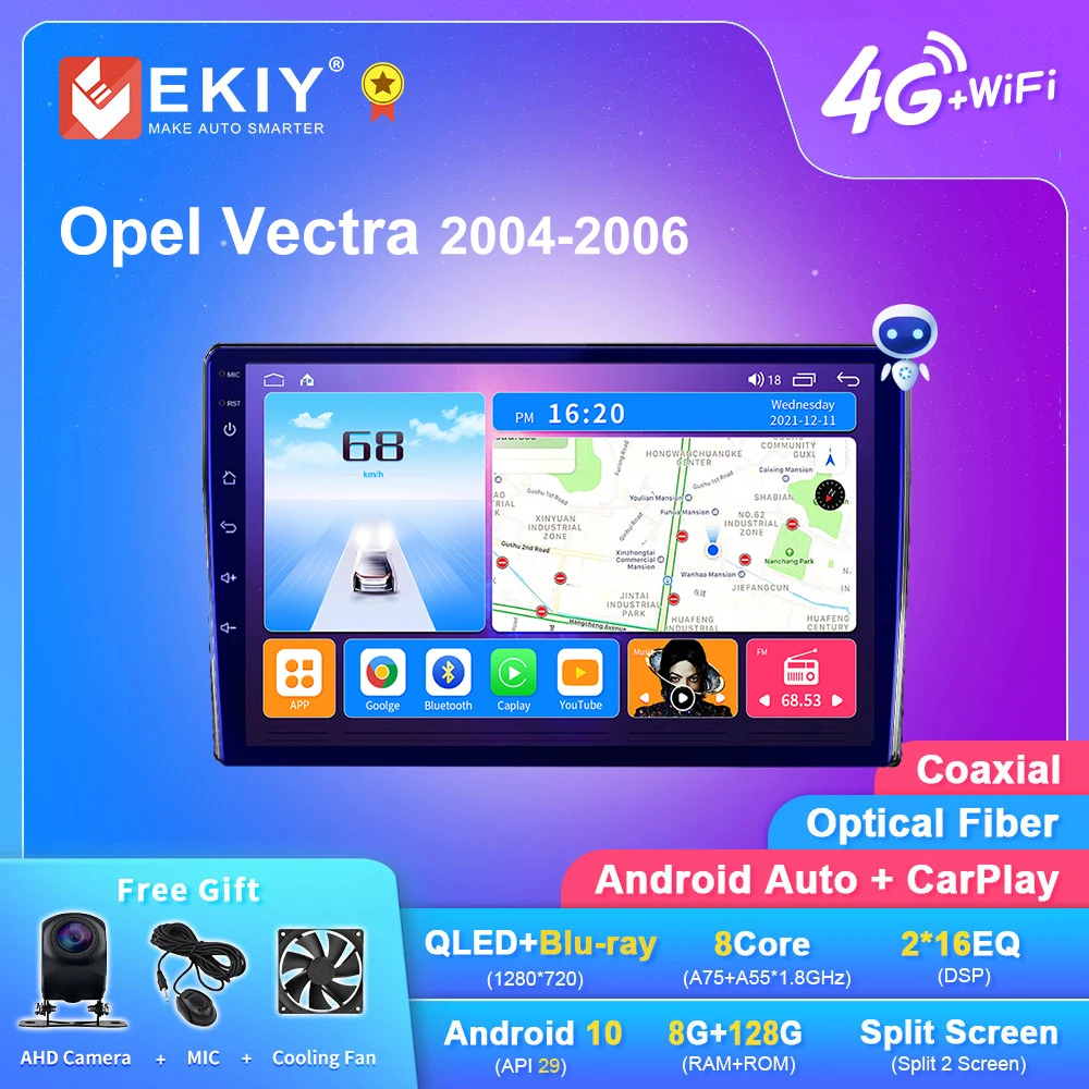 

EKIY T7 Android Car Radio For Opel Vectra 2004-2006 Navigation 1280*720 IPS GPS Carplay Multimedia Player Auto Stereo DVD FM HU