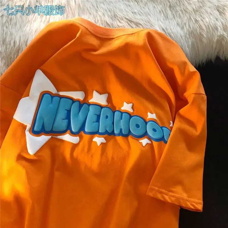 Футболка с коротким рукавом и аниме принтом цвет в ассортименте