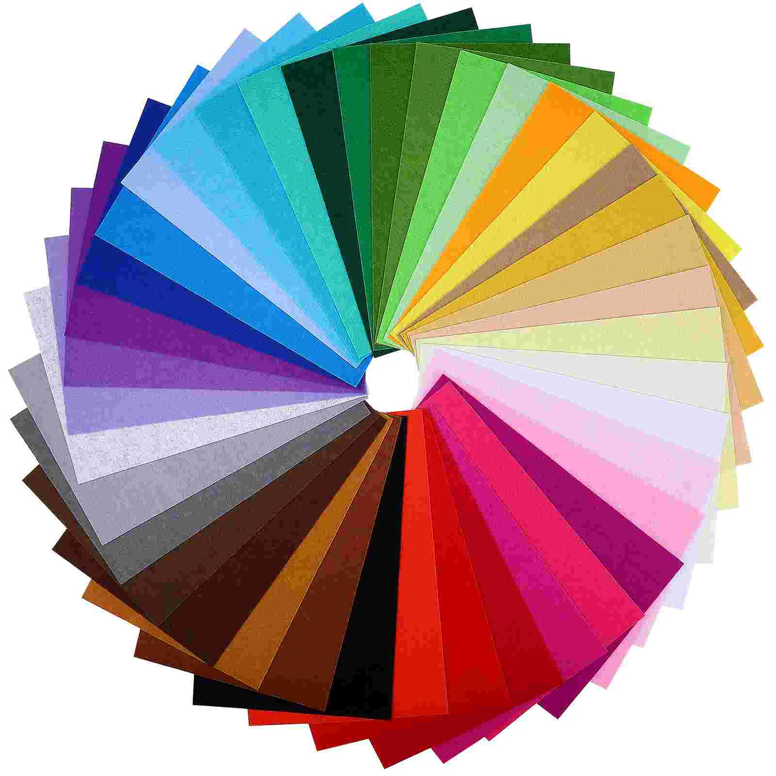 

40 Pcs Rectangle Bassinet Sheets Color Non-woven Fabric Felt Small Wool Large Crafting Polyester (Polyester) Colorful