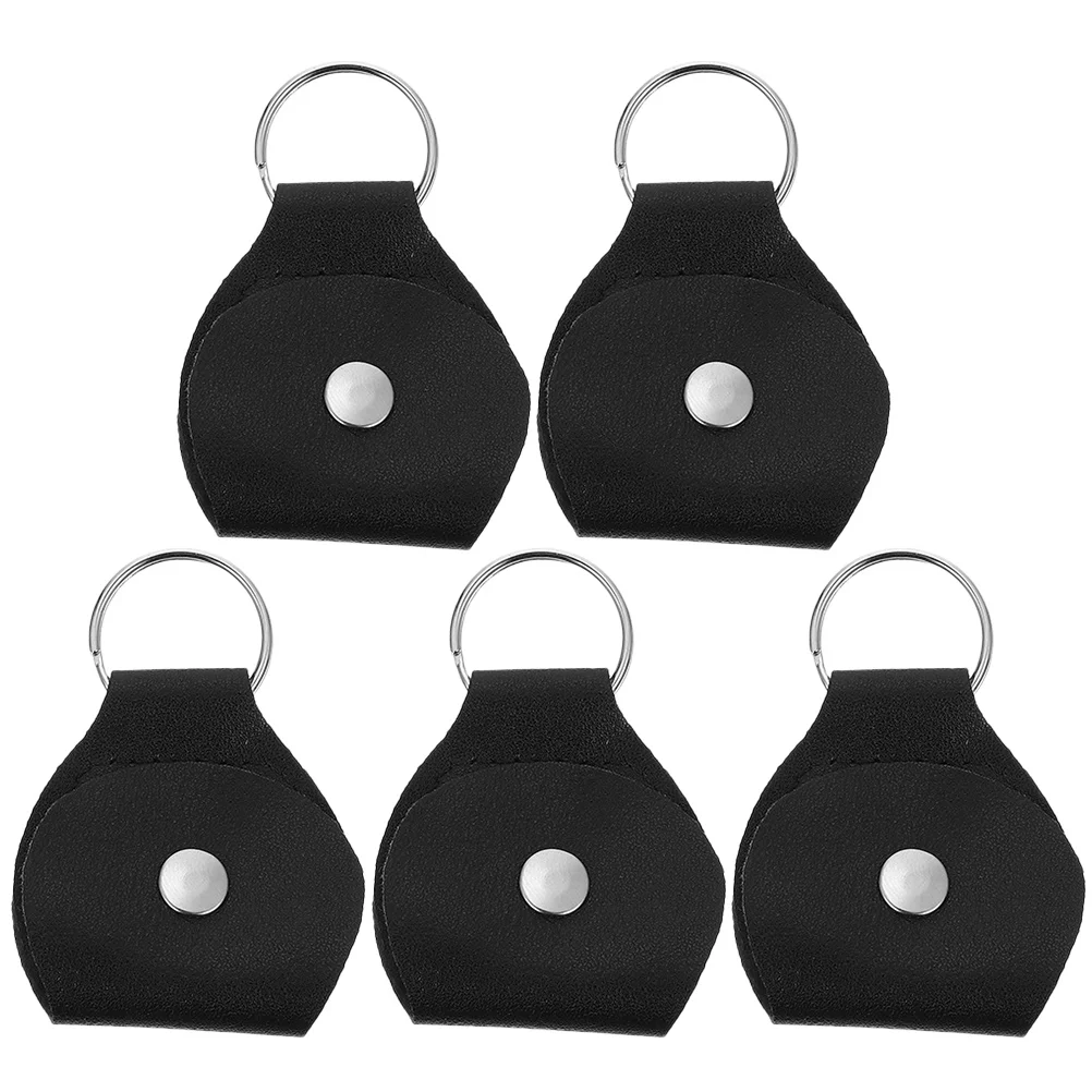 

5 Pcs Pick Bag Guitar Display Case Amp Holder Portable Picks Storage Pouch Electric Keychain