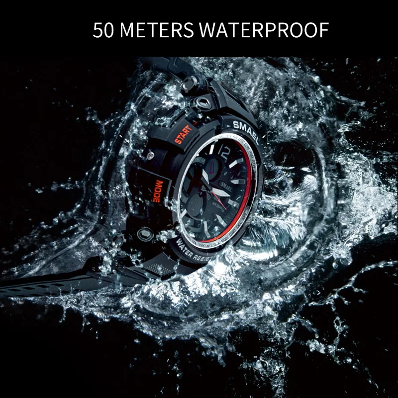 SMAEL New Military Watch Waterproof 50M Shock Resitant Sport Watches Digital Clock Men Army 1702 | Наручные часы