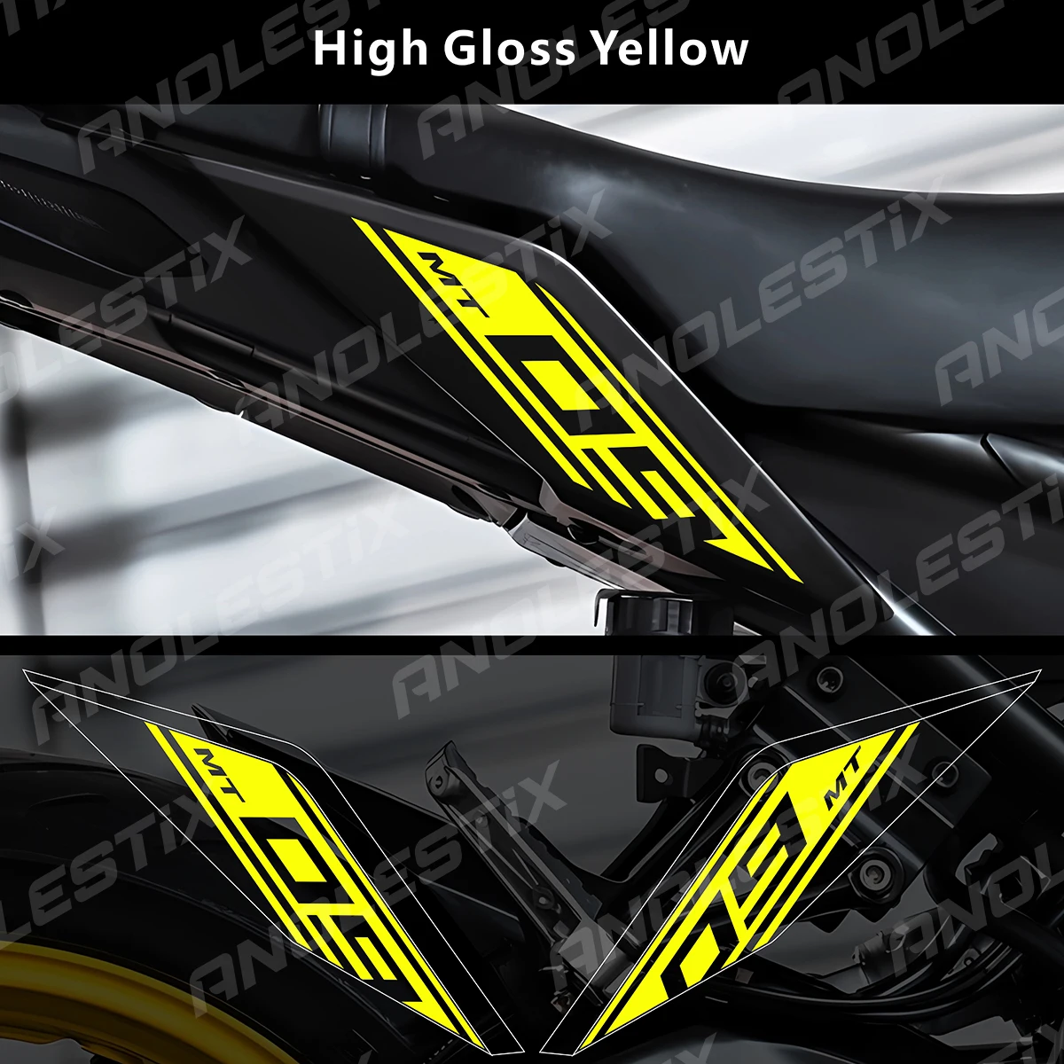 

Светоотражающие наклейки AnoleStix для мотоцикла, набор наклеек под обтекателем сиденья для YAMAHA MT09 MT-09 SP 2017 2018 2019 2020