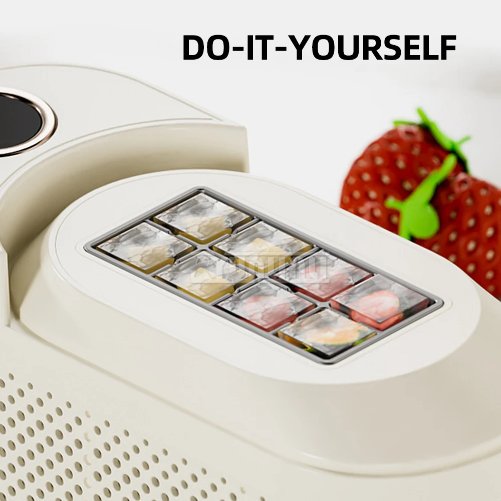 Фото Настольный автоматический портативный аппарат для производства льда Mini 8 Solid Ice Maker (для кубиков льда) №5