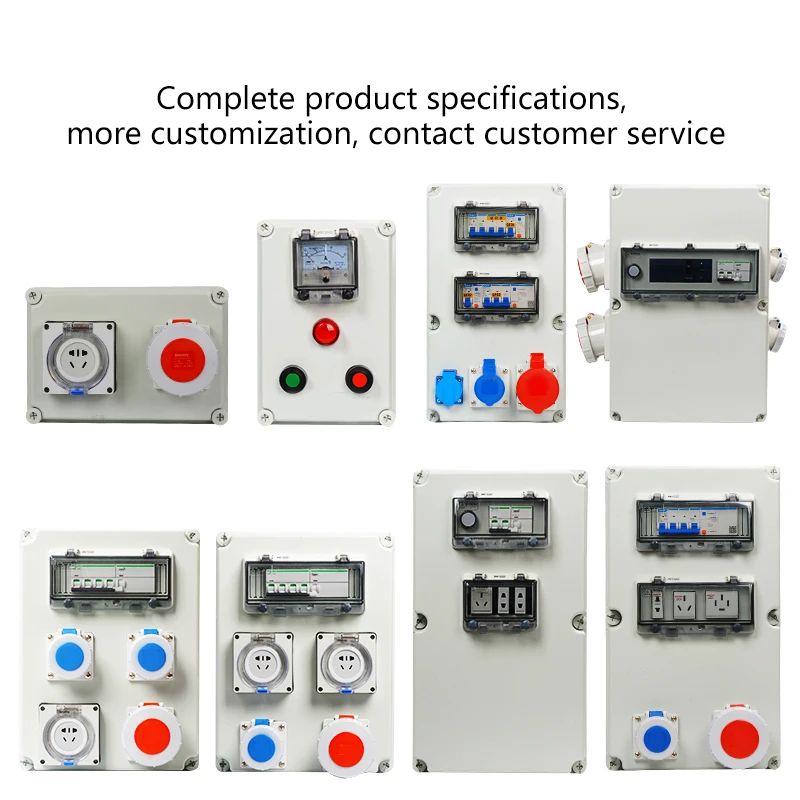 Водонепроницаемая пыленепроницаемая огнестойкая промышленная розетка IP67 RCBO 2P 32A
