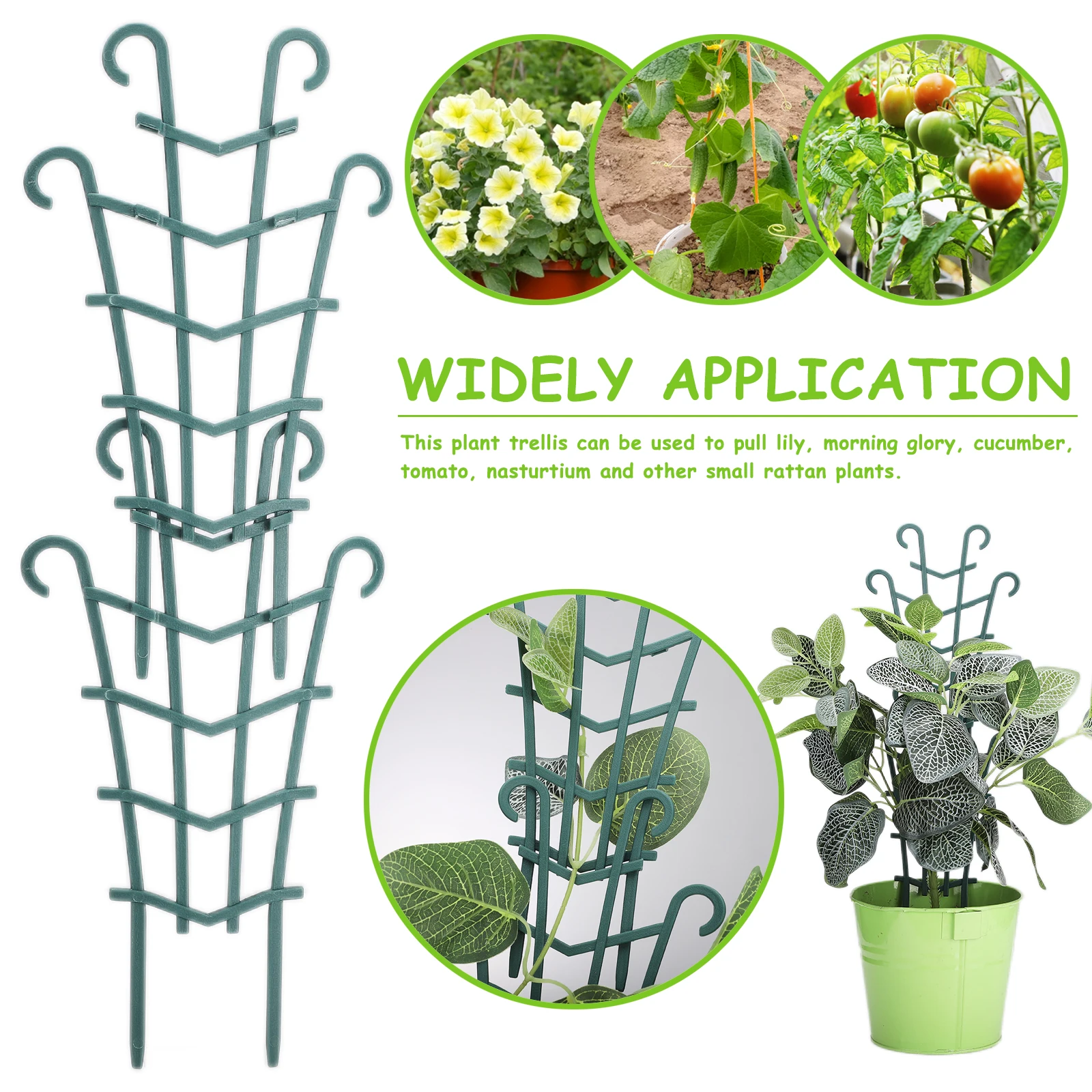 

2PCS Vine Bracket Climbing Frames Flower Stands Support Accessories Beautiful Growth Direction Integrated Gardening Supplies