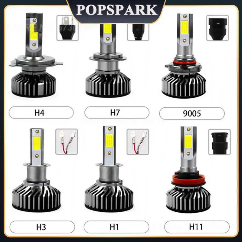 

2 шт., Автомобильные светодиодные лампы для передних фар