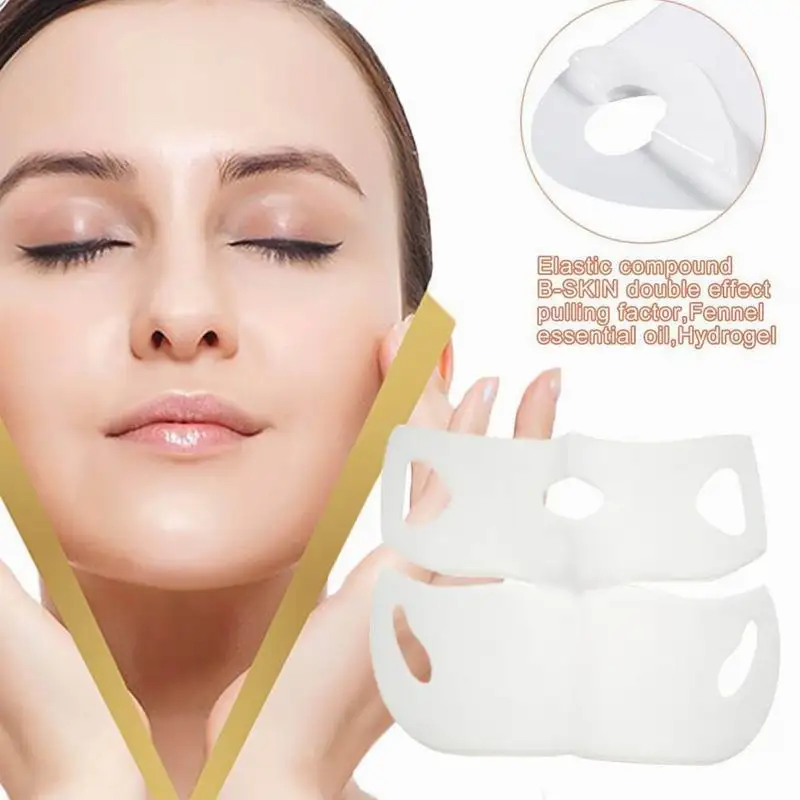 

V Face 4D Women Health Chin Sticking Anti Wrinkle Hanging Ears Face Gel Mask