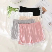 womens summer lace shorts sexy female safety brief high waist pajamas nightwear boxer briefs high waisted trunks