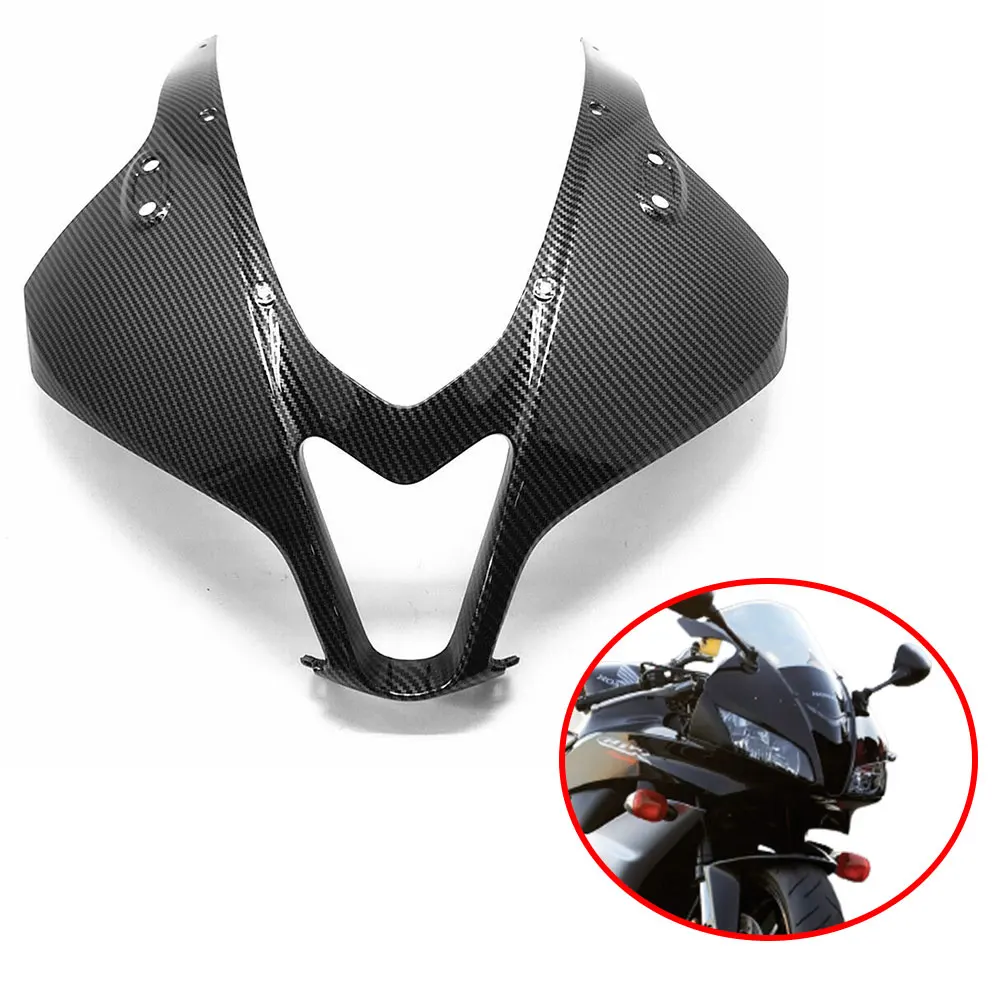 

CBR600RR Motorcycle Head Lamp Front Upper Nose Headlight Fairing Cowling For Honda CBR 600RR 2007-2012 Carbon Fiber Paint