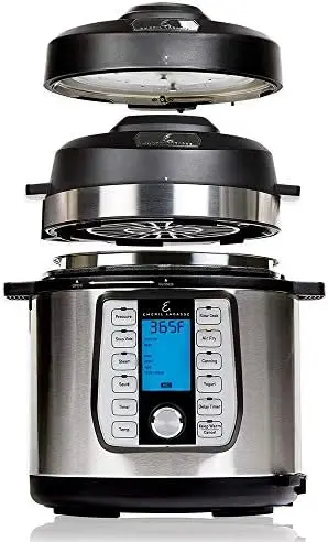 

Everyday 6 QT Pressure Air Fryer, 5 Pc Accessory Pack, Silver