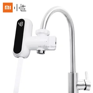 xiaomi xiaoda instant faucet water heater led temperature display instant hot water heaters kitchen home heating tap free global shipping