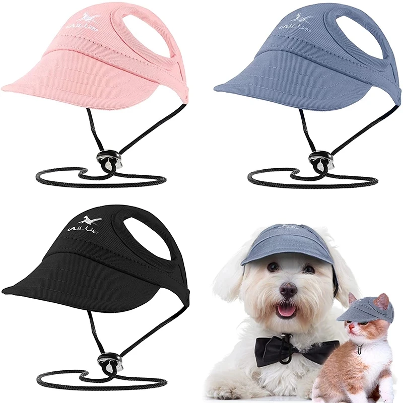 

Dog Cap Adjustable Puppy Baseball Hat With Ear Holes Outdoor Sports Pet Sunhat Chihuahua French Bulldog Visor Hat Pet Supplies