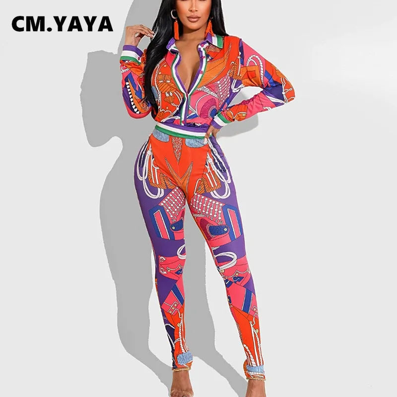 

Женский офисный костюм-двойка niye Aya, рубашка с длинным рукавом и штаны-карандаш, уличный, с принтом