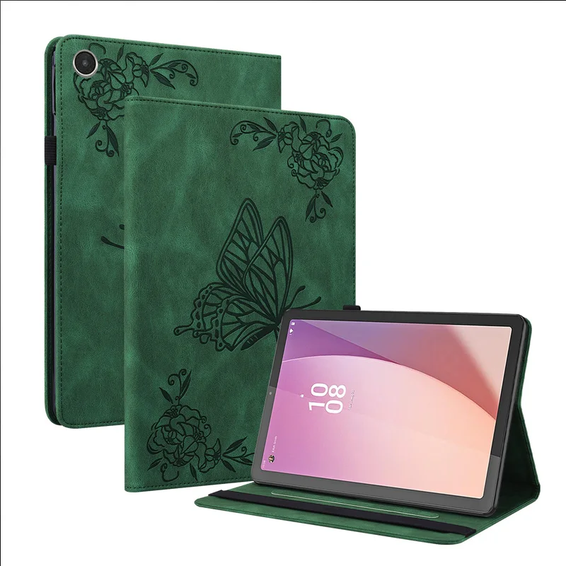 

Case For Lenovo Tab M8 4th Gen Magnetic Case,TB-300FU Fashion Charming Butterflies PU Leather Wallet Cover 8''inch Funda
