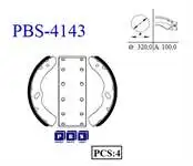 

Store code: 4143 rear brake shoe for