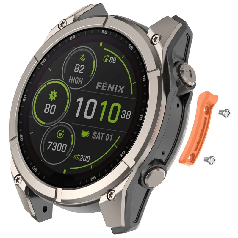 Фото Металлическая защитная рамка для Garmin Fenix 8/Quatix 8/Tactix 8 AMOLED/SOLAR 47 мм 51 мм, противоударный бампер, аксессуары для часов №5