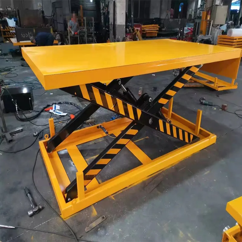 Cheap Hydraulic Electric Scissor Lift Table with Dust cover use in production plant | Lifting Machine