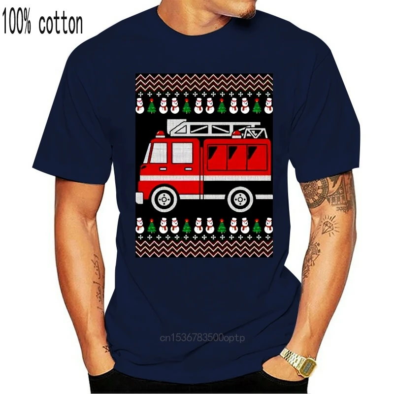 

Man Clothing Men T Shirt Firefighter Christmas Ugly Women t-shirt