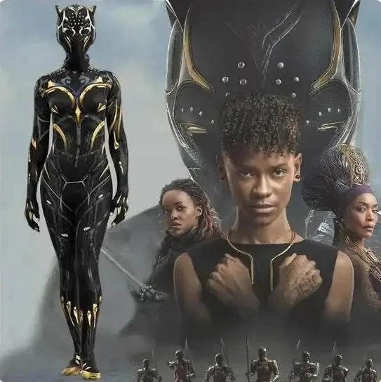 Disfraz de superhéroe Black Panther Wakanda Forever para mujer traje Cosplay Shuri моно Halloween