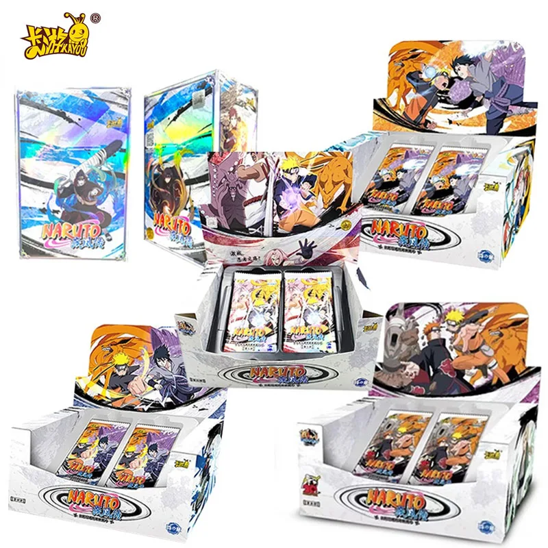 

New KAYOU Naruto Cards Anime Character Uzumaki Naruto Game Collection Flash Cards Gifts Boy Party Playings Card Toys
