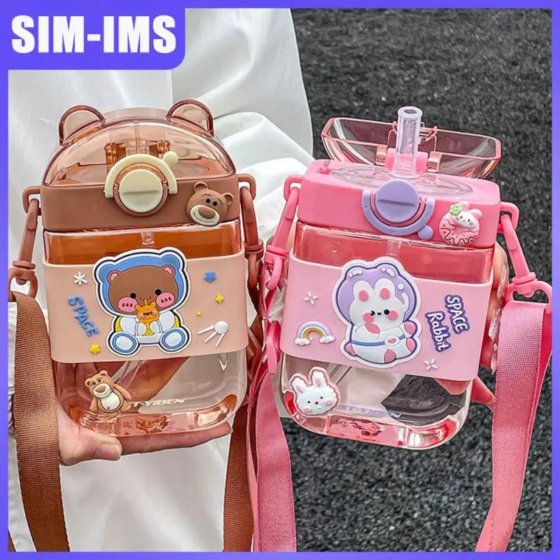 

Reusable Water Bottle Elementary School Boys And Girls Little Bear Cup 5x16cm Sports Water Bottle Drinking Bottle Portable Cute