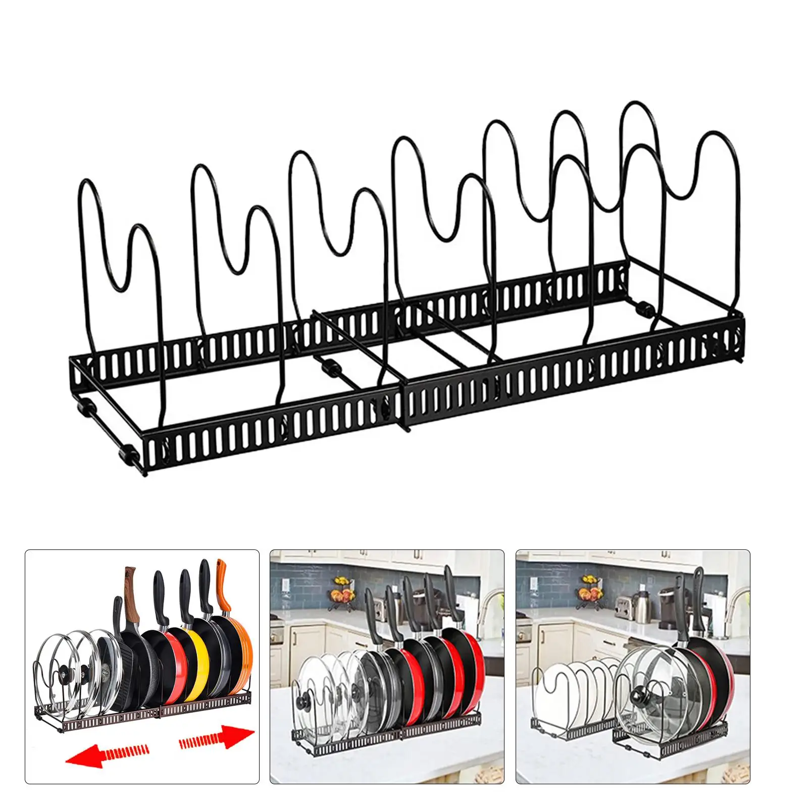 Подставка для кастрюль кухонная посуда регулируемая с 2 методами сделай сам