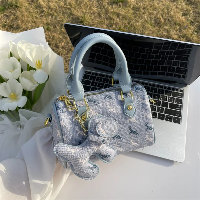 

Boston Pillow Bag 2022 New Cute Print Small Bag Handbag Shoulder Crossbody Bag Female