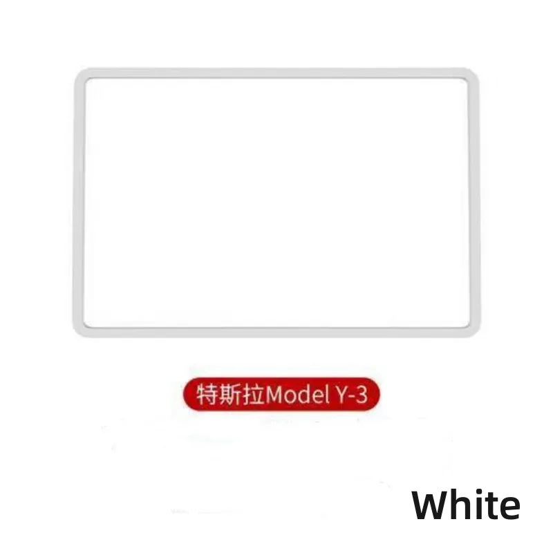 Силиконовая рамка для экрана Tesla Model 3 Y, Защита краев дисплея, центральное управление, защитная крышка для автомобиля 2023 2022 2021 2020, аксессуары