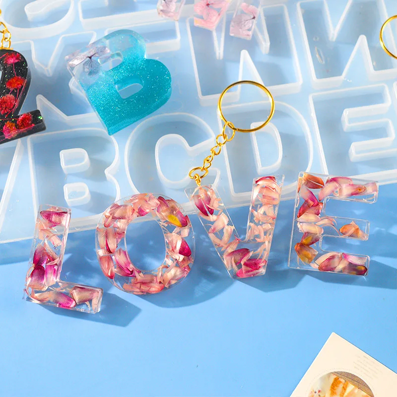 Буквенно-цифровой кулон искусственный Английский алфавит сделай сам брелок