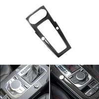 car styling real carbon fiber center console gear shift panel cover frame trim for audi a3 2014 2015 2016 2017